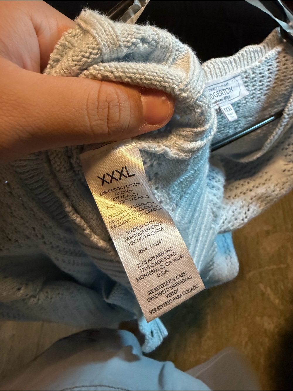 Light Blue BRIDGERTON cardigan/sweater - Picture 5 of 5